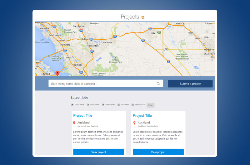 UI/UX - Projects map